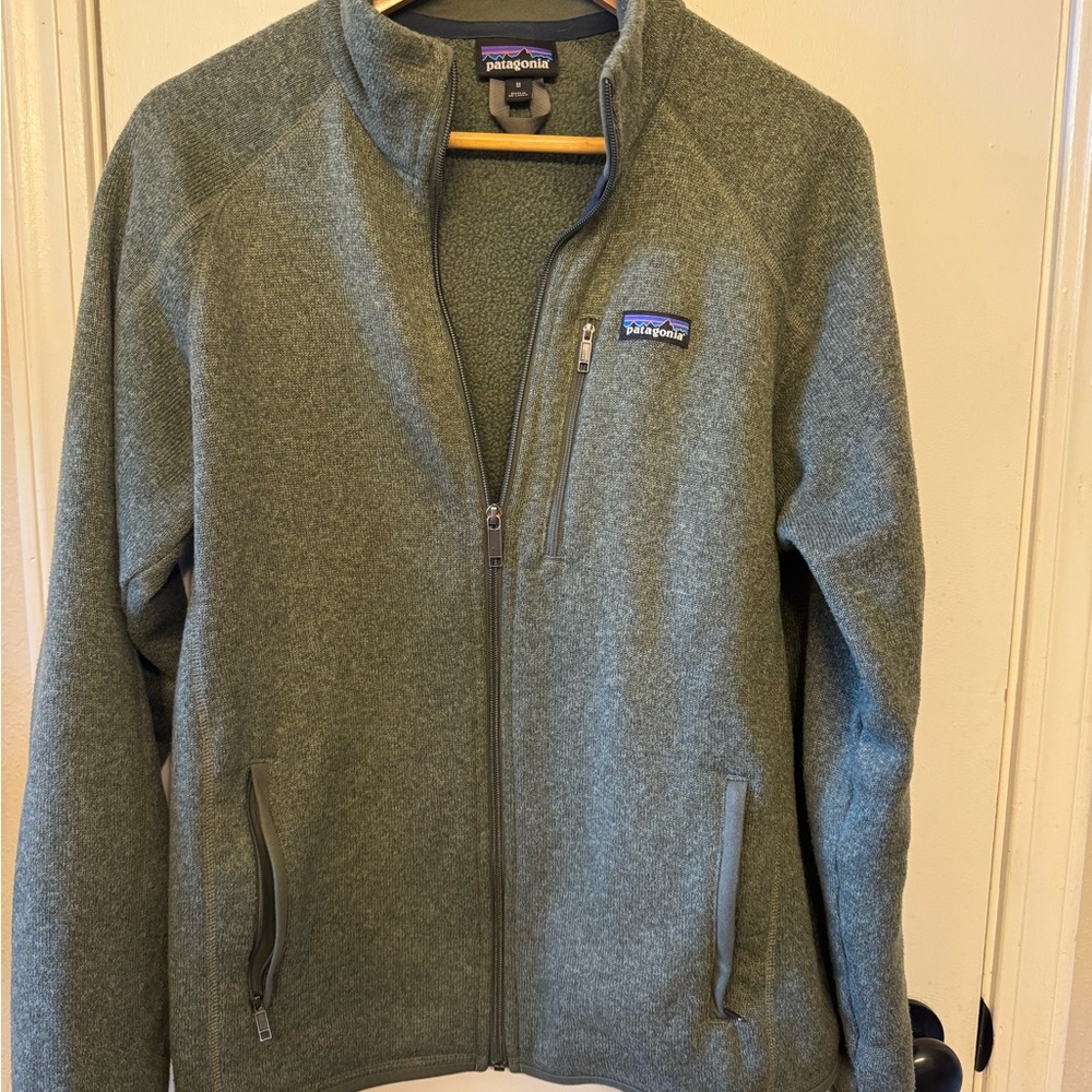 Patagonia Better Sweater Jacket Full Zip Industrial Green Mens Medium